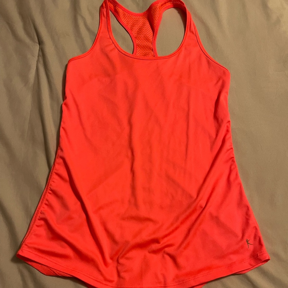 Running tank - hot orange/pink looking